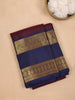 Dark Red Peacock Woven Pure Kanchipuram Silk Saree - Diadem