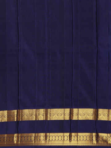 Dark Red Peacock Woven Pure Kanchipuram Silk Saree - Diadem