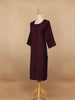 Dark Red Stripes Designed Cotton Kurti