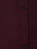 Dark Red Stripes Designed Cotton Kurti