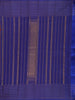 Dark Red Stripes Woven Pure Kanchipuram Silk Saree - Diadem