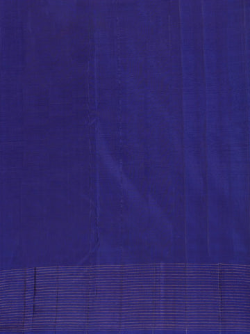 Dark Red Stripes Woven Pure Kanchipuram Silk Saree - Diadem