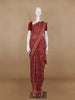 Dark Red Warli Designed Soft Silk Saree