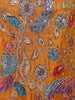 Dark Yellow Floral Embroidery Organza Palazzo Salwar Suit