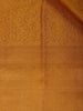 Dark Yellow Floral Woven Pure Kanchipuram Silk Saree - Diadem