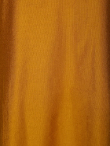 Dark Yellow Plain Cotton Rayon Kurti - Diadem