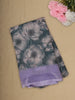 Deep Bottle Green Floral Printed Design Linen Cotton Saree