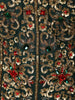Deep Bottle Green Floral Sequins and Beads Embroidered Design Satin Party Wear Corset Skirt Top with Matching Dupatta