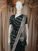 Deep Bottle Green Floral Vine Zari Woven Design Pure Banarasi Silk Saree with Zari Border