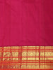 Deep Bottle Green Peacock Butta Zari Woven Design Pure Kanchipuram Silk Saree with Contrast Varisai Pattu Border