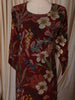 Deep Burgundy Floral Printed Design Cotton Straight Cut Salwar Suit with Dupatta