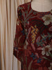 Deep Burgundy Floral Printed Design Cotton Straight Cut Salwar Suit with Dupatta