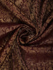 Deep Burgundy Floral Zari Woven Design Pure Kanchipuram Silk Saree with Butta Zari Border