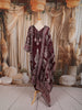 Deep Burgundy Floral and Paisley Printed Design Crepe Silk Straight Cut Salwar Suit with Matching Printed Dupatta