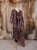 Deep Burgundy Floral and Paisley Printed Design Crepe Silk Straight Cut Salwar Suit with Matching Printed Dupatta