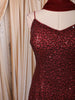 Deep Burgundy Heavy Sequins Embroidered Design Sequins Party Wear Palazzo Suit with Matching Dupatta