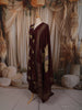 Deep Burgundy Lotus Floral Motif Printed Design Cotton Straight Cut Salwar Suit with Matching Dupatta