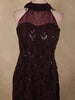Deep Burgundy Wine Heavy Sequins and Beads Embroidered Design Net Palazzo Suit With Dupatta