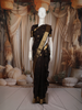 Deep Chocolate Brown Birds Butta Zari Woven Design Kanchipuram Silk Saree with Elephant Zari Border