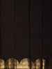 Deep Chocolate Brown Floral Butta Zari Woven Design Kanchipuram Silk Saree with Elephant Motif Zari Border