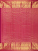 Deep Chocolate Brown Striped Woven Design Pure Kanchipuram Silk Saree with Contrast Zari Border