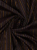 Deep Chocolate Brown Stripes Woven Pure Kanchipuram Silk Saree