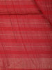 Dark Pink Checked Woven Design Pure Tussar Silk Saree