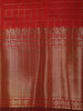 Deep Crimson Red Checked Zari Woven Design Soft Silk Fancy Saree with Zari Border