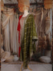 Deep Crimson Red Thread Embroidered Design Georgette Salwar Suit with Contrast Dupatta