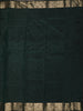 Deep Emerald Green Butta Zari Woven Design Pure Kanchipuram Silk Saree with Matching Floral Zari Border