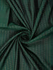 Deep Emerald Green Checked Zari Woven Design Pure Kanchipuram Silk Saree with Contrast Zari Border