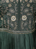 Deep Forest Bottle Green Floral Sequins and Beads Embroidered Design Georgette Anarkali Gown with Dupatta