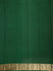 Deep Forest Green Butta Woven Design Pure Kanchipuram Silk Saree with Paisley Zari Border