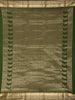 Deep Forest Green Butta Zari Woven Design Kanchipuram Silk Saree with Zari Border