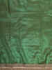 Deep Forest Green Floral Butta Zari Woven Design Tissue Saree with Designer Lace Border