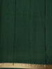Deep Forest Green Solid Woven Design Pure Kanchipuram Silk Saree with Zari Border