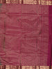 Deep Forest Green Vaira Oosi Kattam Zari Woven Design Pure Kanchipuram Silk Saree with Contrast Traditional Zari Border
