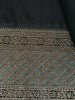 Deep Green Solid Designed Woven Banarasi Silk Saree - Diadem