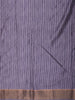 Deep Indigo Blue Abstract Printed Design Semi Tussar Saree