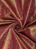 Deep Magenta Pink Floral Vine Zari Woven Design Pure Kanchipuram Silk Saree with Zari Border