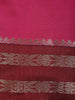 Deep Magenta Pink Solid Design Soft Silk Saree