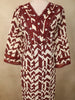 Deep Maroon Abstract Printed Design Cotton Palazzo Suit