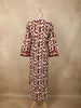 Deep Maroon Abstract Printed Design Cotton Palazzo Suit
