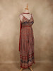 Deep Maroon Ajrakh Printed Design Crepe Palazzo Suit with Dupatta