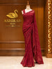 Deep Maroon All Over Heavy Sequins and Beads Embroidered Design Net Party Wear Saree with Designer Border