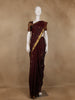 Deep Maroon Butta Designed Silk Saree - Diadem