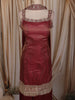 Deep Maroon Butta Zari Embroidered Design Silk Palazzo Suit with Choker Dupatta