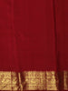 Deep Maroon Butta Zari Woven Design Pure Kanchipuram Silk Saree with Zari Border