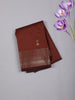 Deep Maroon Checked Zari Woven Design Art Silk Saree with Zari Border