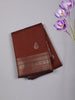 Deep Maroon Checked Zari Woven Design Art Silk Saree with Zari Border